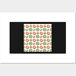 Christmas Cookie Pattern Posters and Art